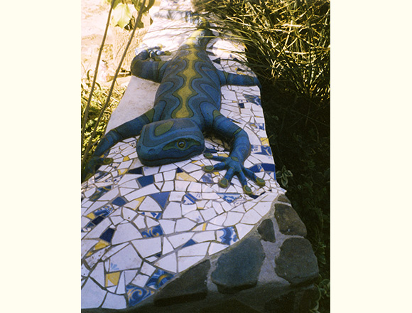 Gecko auf der Mauer